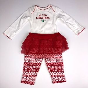 Carter’s My First Christmas Baby Girl Tutu Outfit